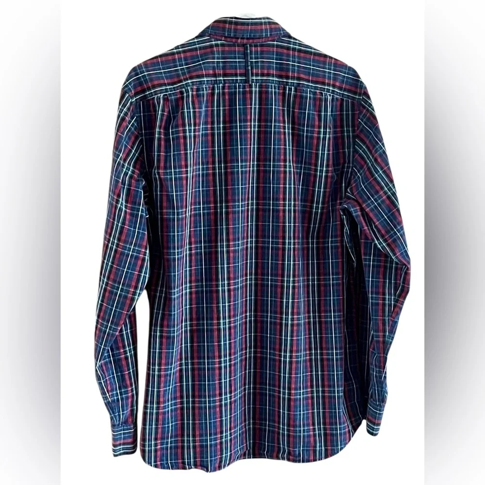 Mens' Banana Republic Blue and Red Plaid Shirt